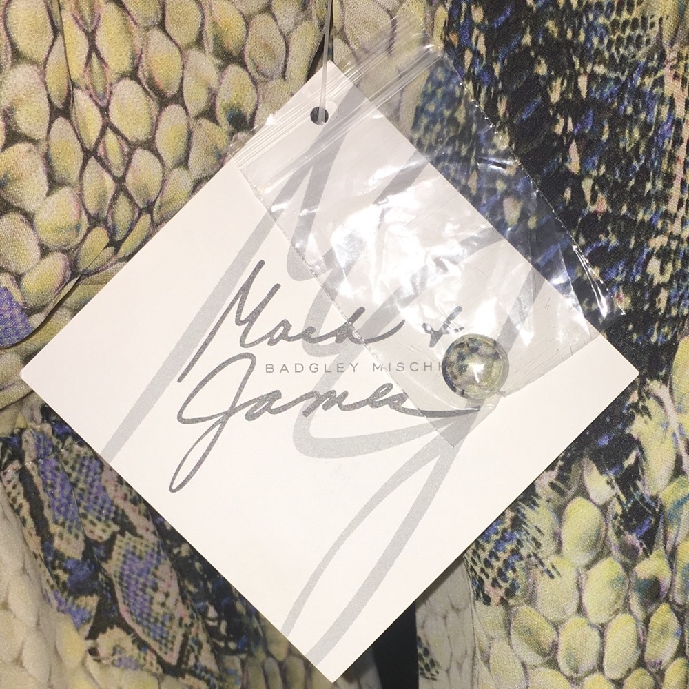 NWT 100% Silk Badgley Mischka Mark&James - Picture 7 of 7